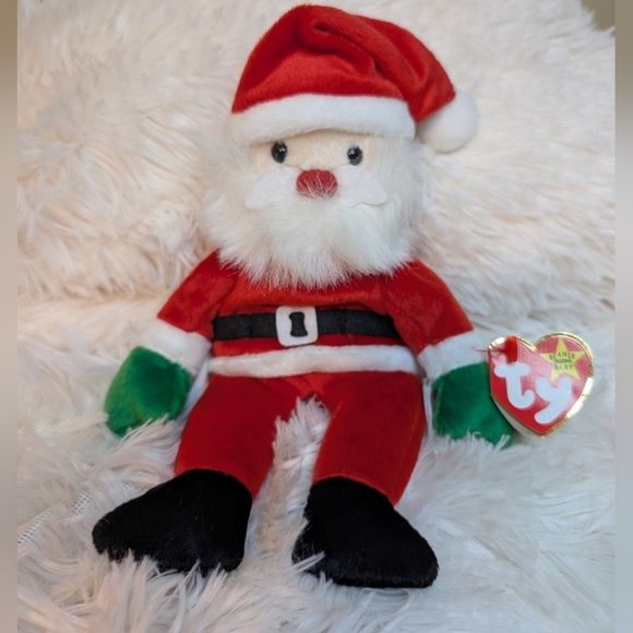 TY Beanie Babies 1998 Ty SANTA BD 12-6-98 - Picture 1 of 8